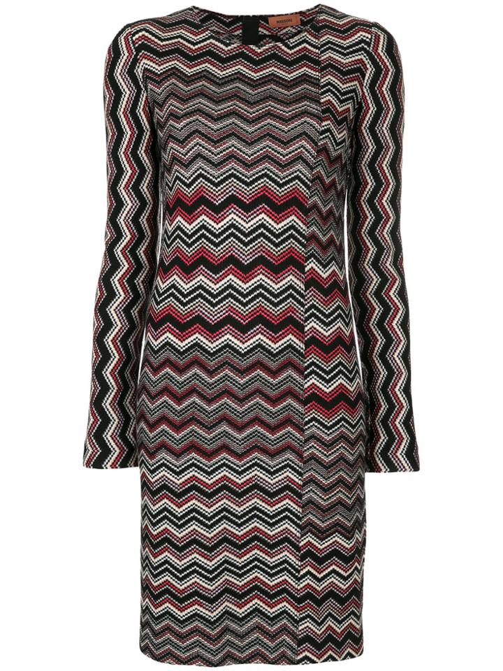 Missoni Zig Zag Knitted Dress - Black