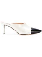 Casadei Colour Block Mules - White