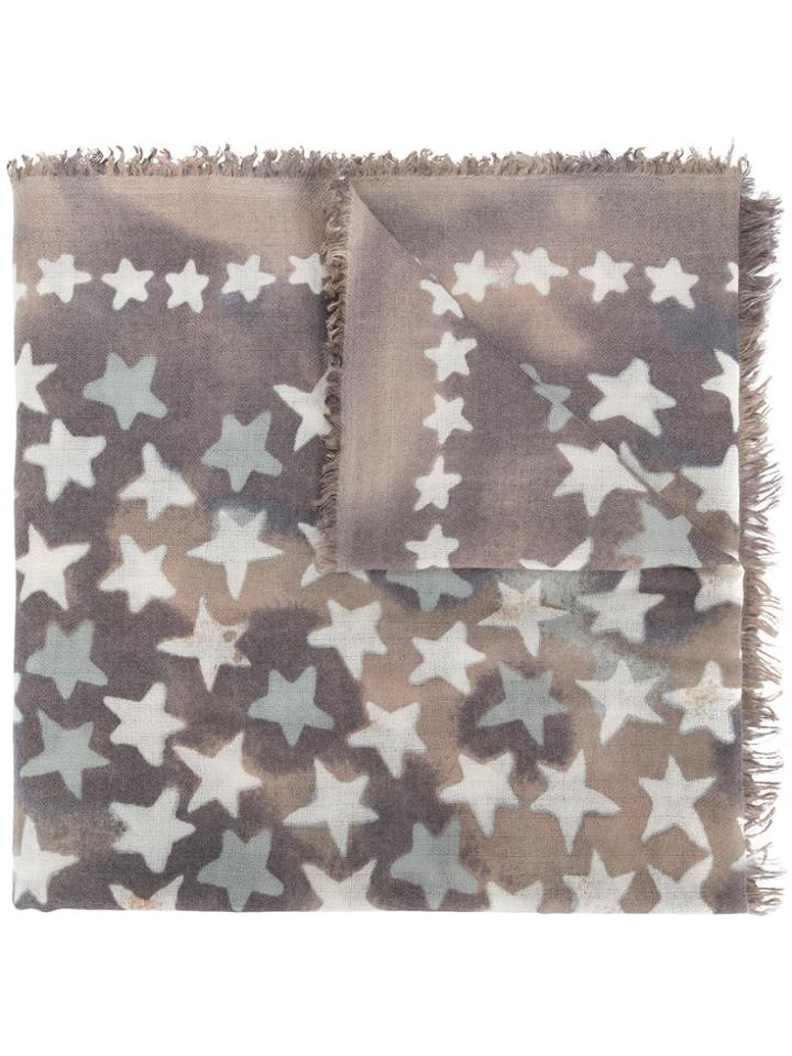 Hemisphere Star Print Scarf - Multicolour