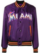 Marcelo Burlon County Of Milan Miami Bomber Jacket - Pink & Purple