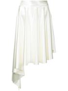 Robert Wun - Asymmetric Skirt - Women - Polyester/spandex/elastane - 6, Nude/neutrals, Polyester/spandex/elastane