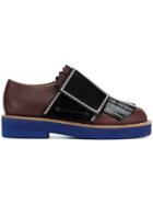 Marni Strap Lace-up Fringed Shoes - Brown
