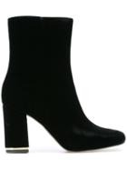 Michael Michael Kors 'ursula' Boots, Women's, Size: 7, Black, Leather/velvet