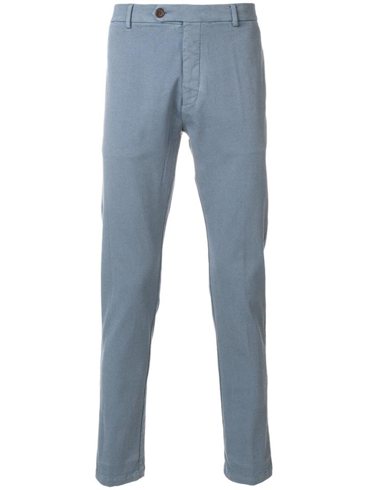 Al Duca D'aosta 1902 Fitted Chino Trousers - Grey