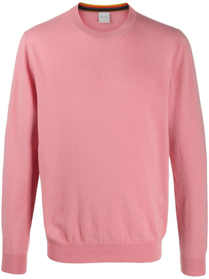 Paul Smith Round Neck Jumper - Pink