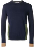 Manuel Ritz Colour Block Jumper - Blue
