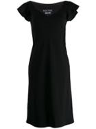 Boutique Moschino Ruffle Shoulder Dress - Black