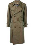 Burberry Pre-owned Iridescent Below-the-knee Trench Coat - Green