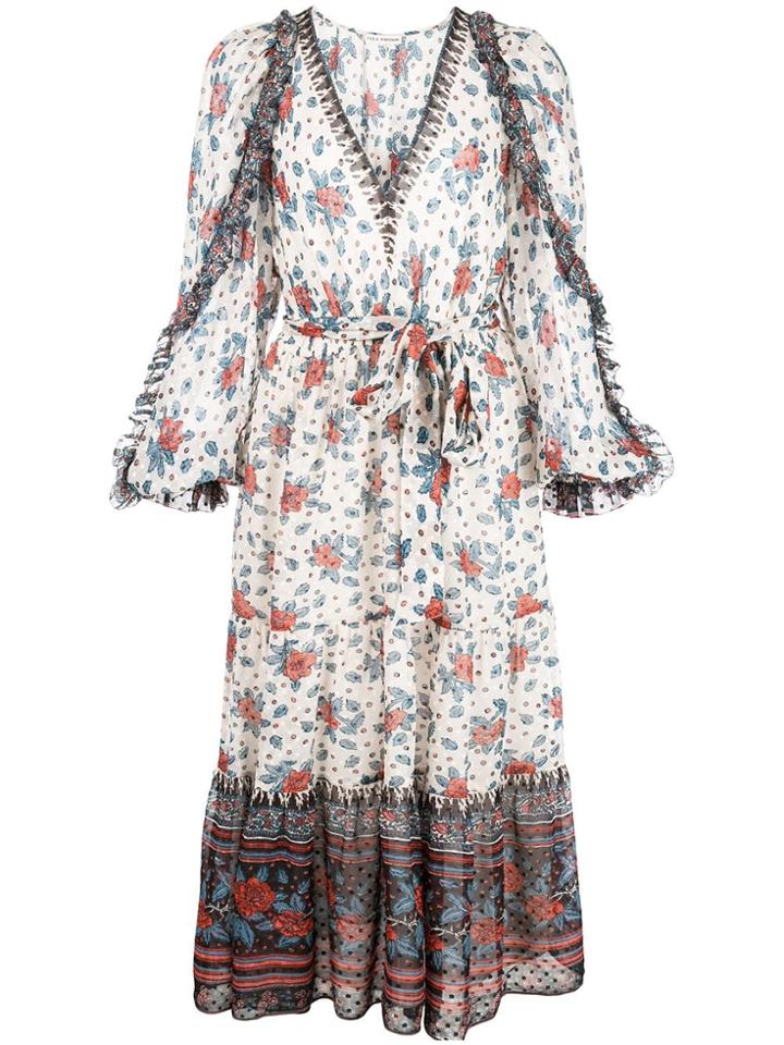 Ulla Johnson Romilly Floral Print Dress - White