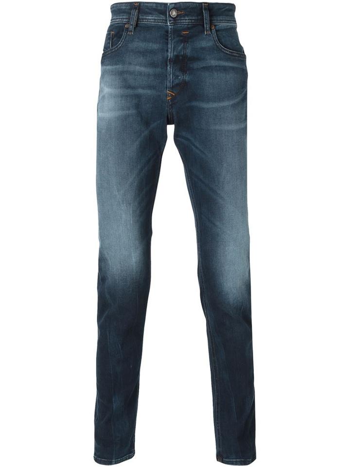 Diesel Slim Fit Jeans, Men's, Size: 34, Blue, Cotton/polyester/spandex/elastane