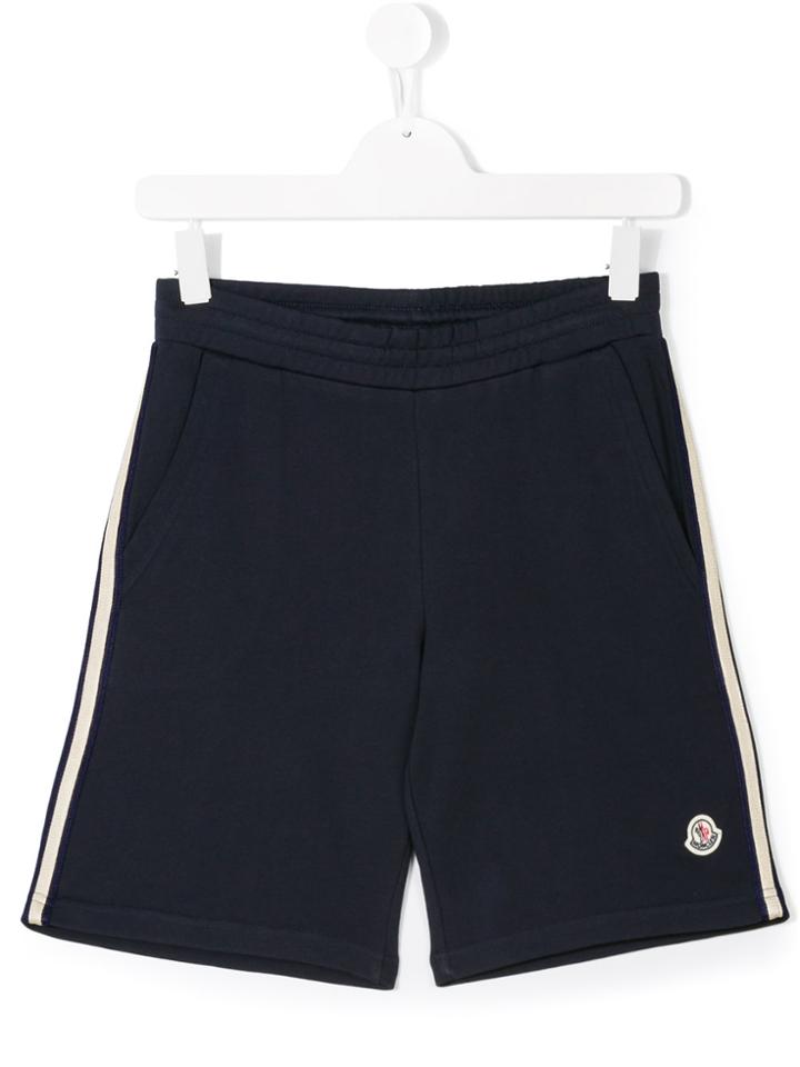 Moncler Kids Elasticated Waistband Shorts - Blue