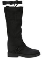 Ann Demeulemeester Strap Detail Boots - Black