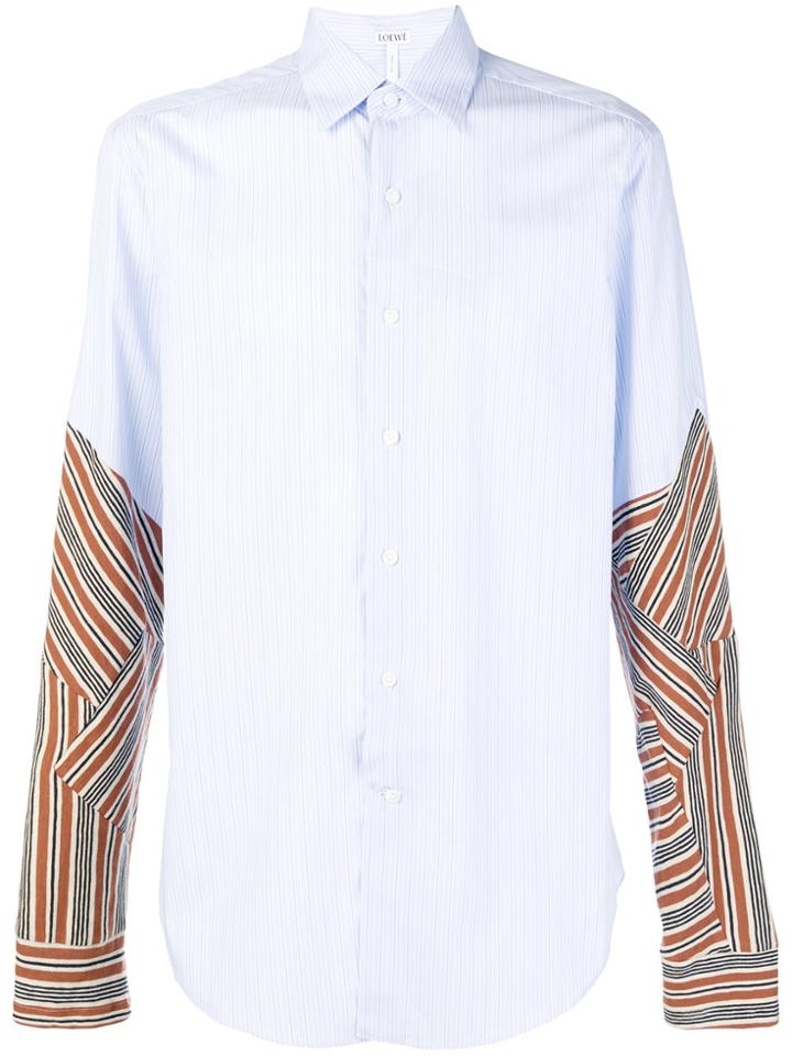 Loewe Contrasting Striped Shirt - Blue
