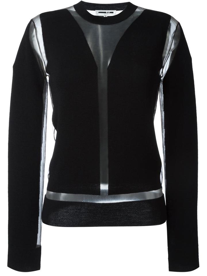 Mcq Alexander Mcqueen Sheer Panel Jumper