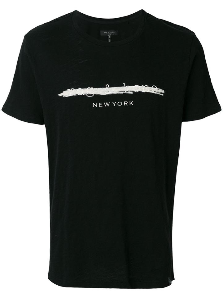 Rag & Bone Scribble Logo T-shirt - Black