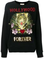 Gucci Hollywood Forever Embroidered Sweatshirt - Black
