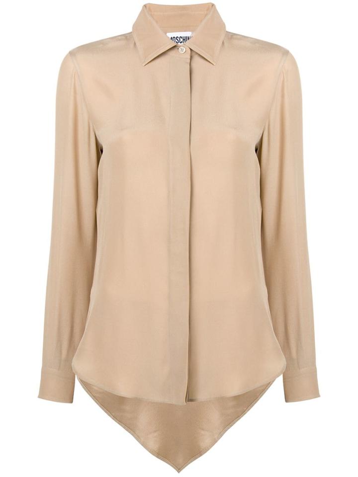 Moschino High Low Shirt - Neutrals