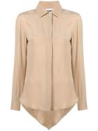 Moschino High Low Shirt - Neutrals