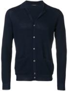 Tagliatore Jersey Cardigan - Blue