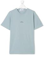 Stone Island Junior Teen Logo Print T-shirt - Grey