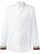 Maison Margiela Printed Cuff Classic Shirt, Men's, Size: 41, White, Cotton