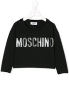 Moschino Kids - Logo Print Sweatshirt - Kids - Cotton/spandex/elastane - 12 Yrs, Black