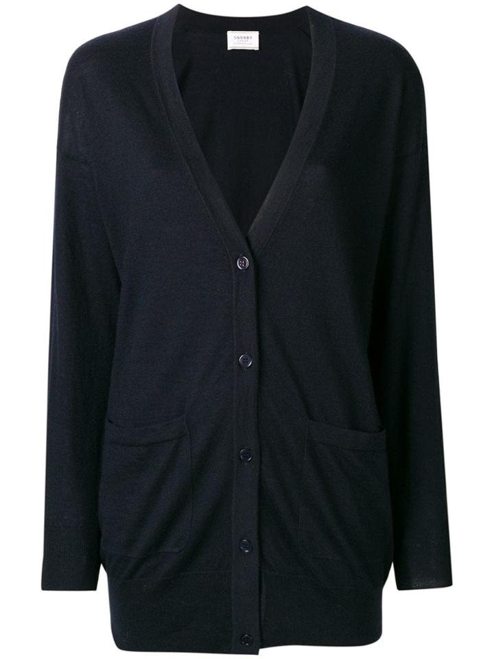 Snobby Sheep V-neck Cardigan - Blue
