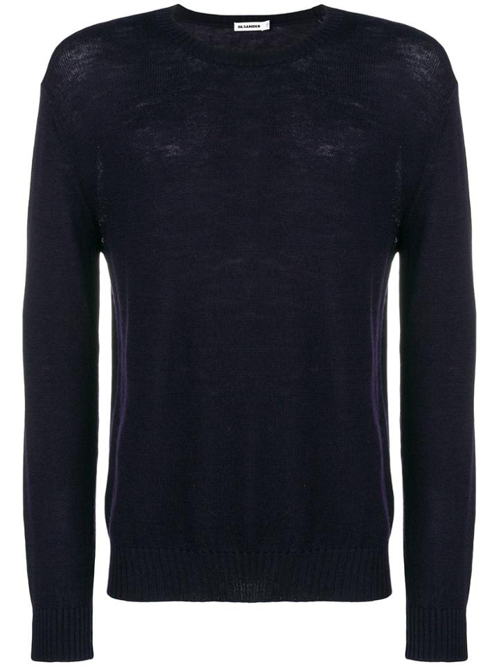 Jil Sander Basic Jumper - Blue
