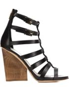 Maiyet Kate Strappy Wedge Sandals, Women's, Size: 37, Black, Calf Leather/leather