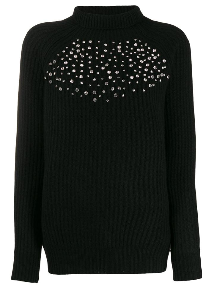 Be Blumarine Crystal Decorated Jumper - Black