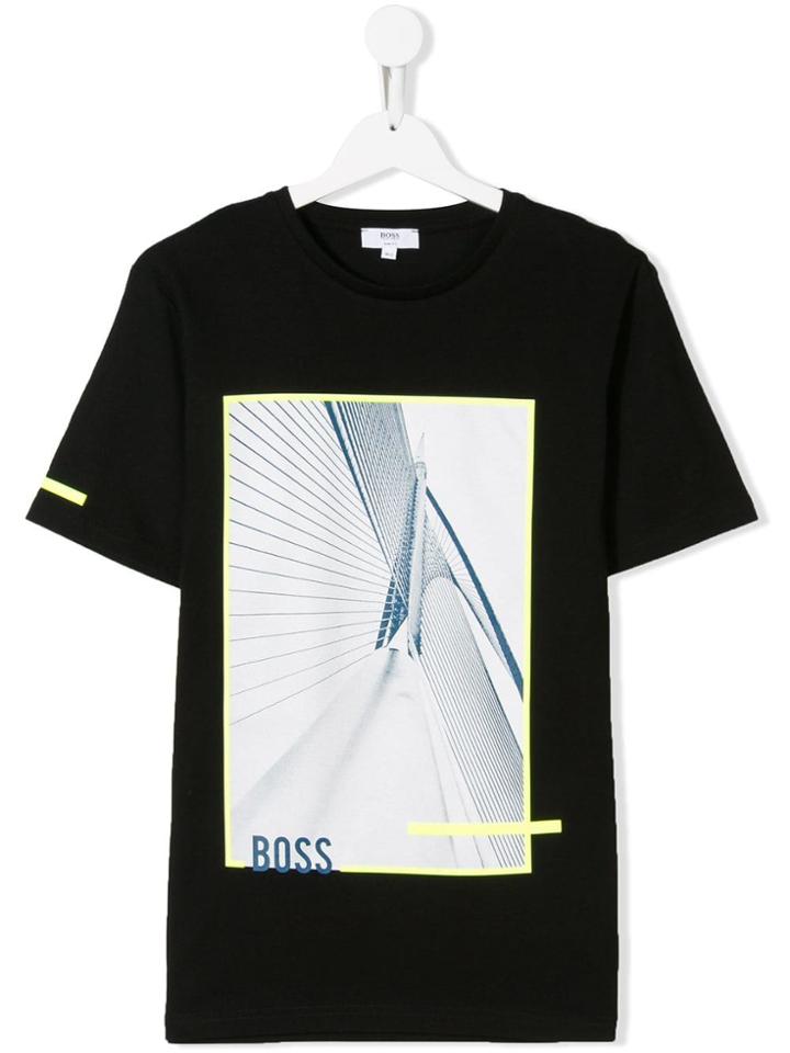 Boss Hugo Boss Logo Graphic Print T-shirt - Black