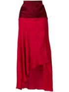 Romeo Gigli Pre-owned Asymmetric Midi Skirt - Red