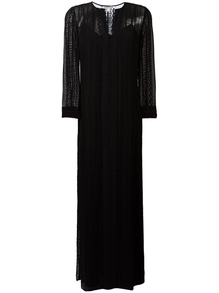 Elizabeth And James Lace Insert Maxi Dress - Black