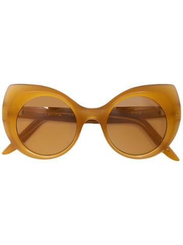 Lapima Oversized Frame Sunglasses - Brown