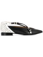 Toga Pulla Stud Embellished Slippers - Black