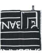 Dolce & Gabbana Logo Frayed Scarf - Black