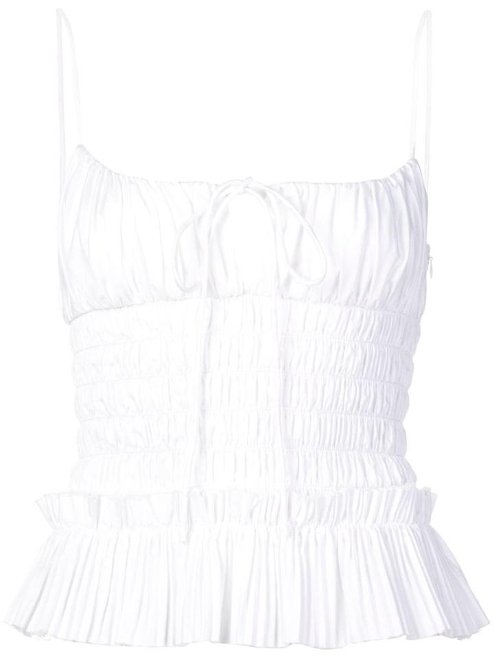 Khaite Ruched Slip Top - White