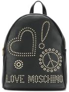 Love Moschino Stud And Eyelet Backpack - Black