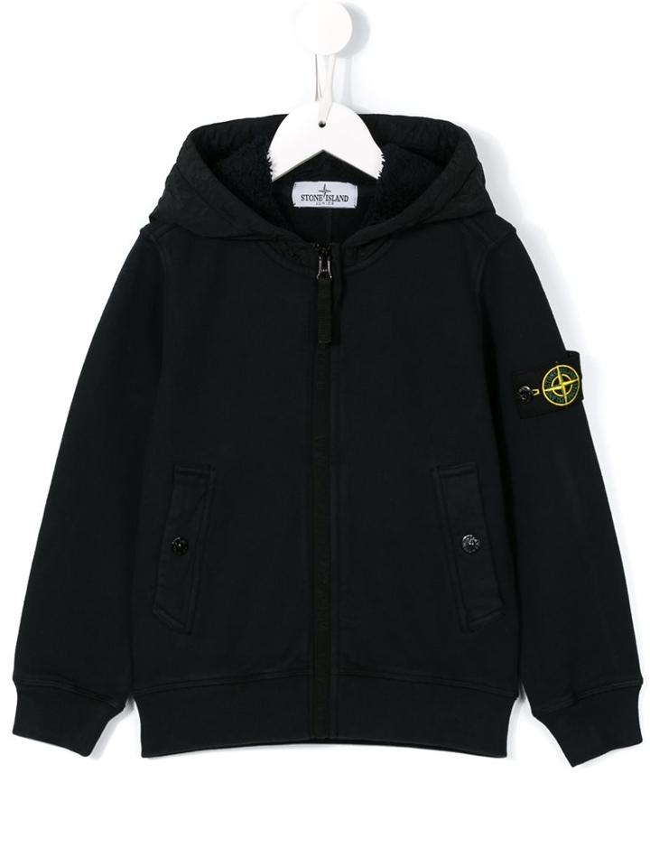 Stone Island Kids Classic Hoodie, Boy's, Size: 8 Yrs, Blue