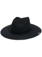 Don Paris Silver Hoop Detail Mirtha Hat - Black