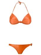 Adriana Degreas Triangle Bikini Set, Women's, Size: Medium, Yellow/orange, Spandex/elastane/polyamide
