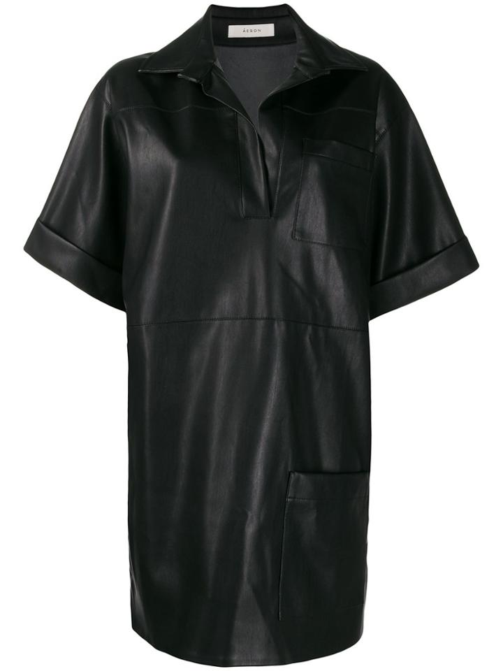 Áeron Mini Shift Dress - Black