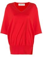 Lamberto Losani Side Slit Jumper - Red