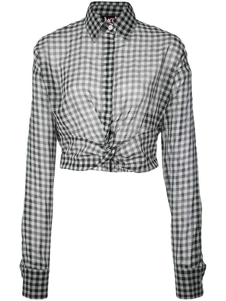 Haculla Plaid Blouse - White