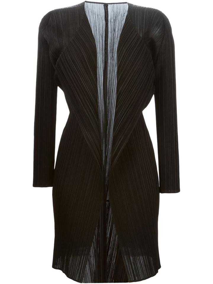 Pleats Please By Issey Miyake Pleated Jacket, Women's, Size: V, Black, Polyester