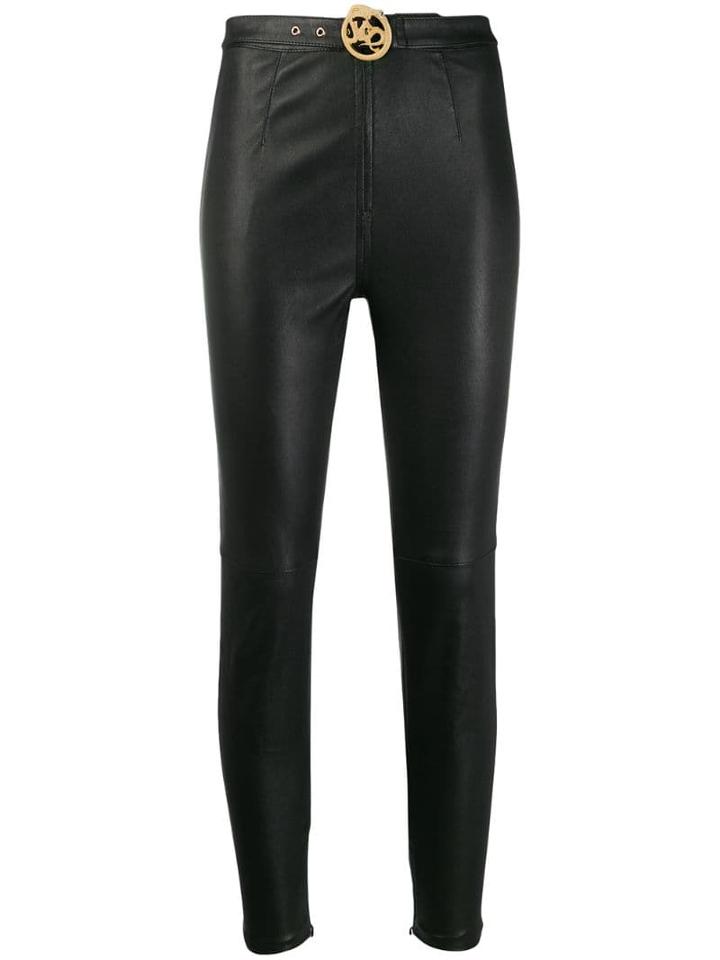 Just Cavalli Belted Skinny Trousers - Black