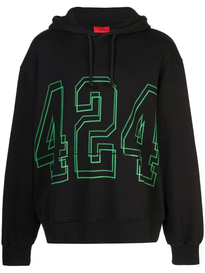 424 Front Logo Hoodie - Black