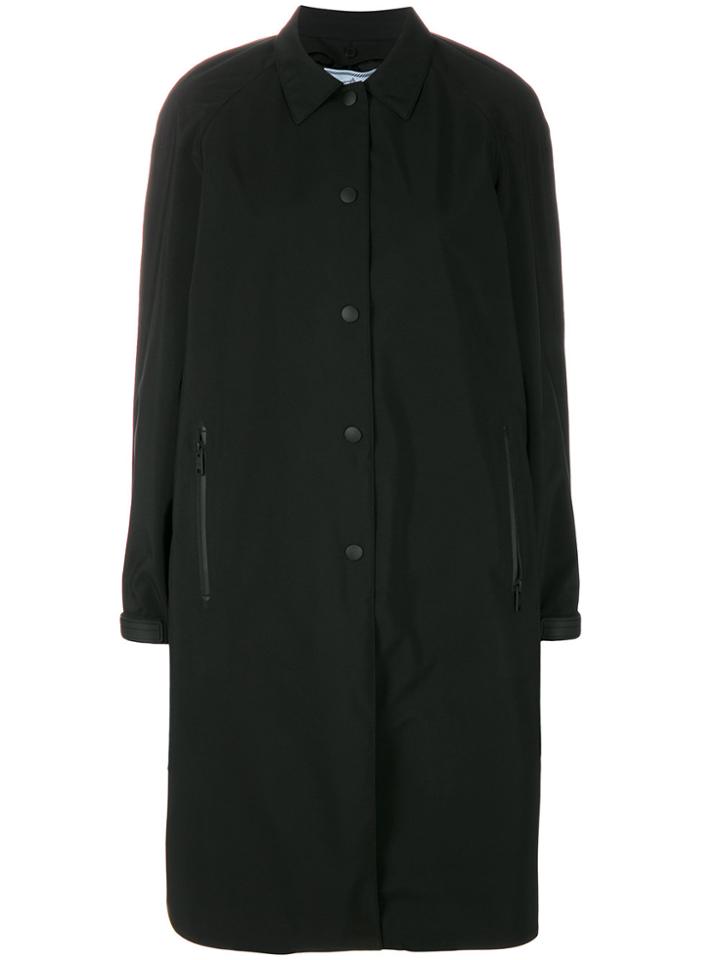 Prada Pointed Collar Coat - Black