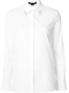 Alexander Wang Ring Detailed Collar Shirt, Women's, Size: 8, White, Cotton