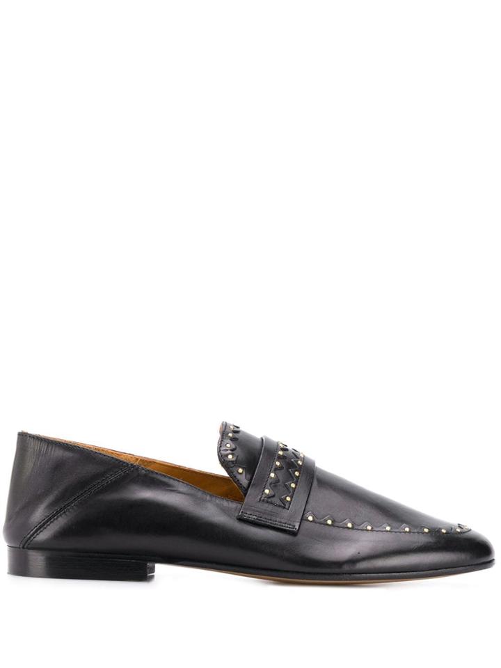 Isabel Marant Feevon Studded Loafers - Black